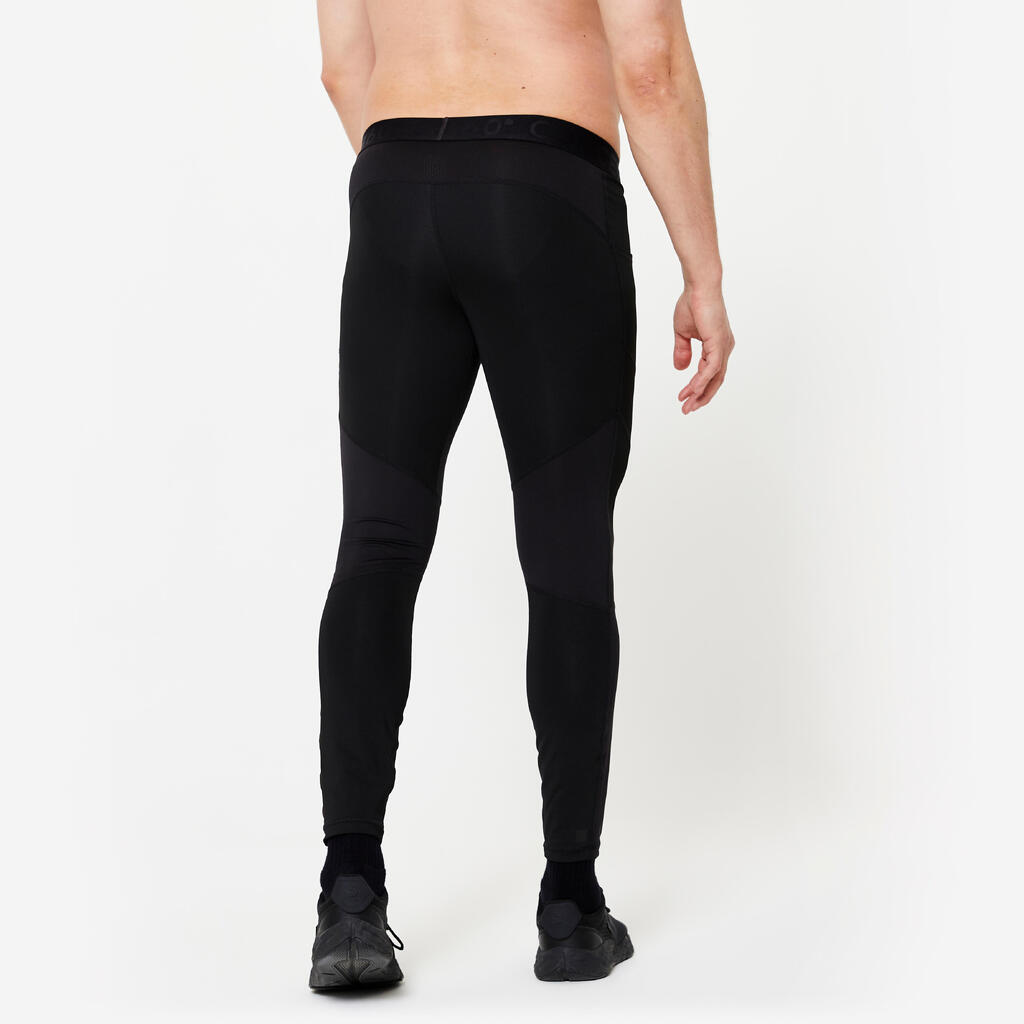 Legging de fitness collection respirant homme - noir